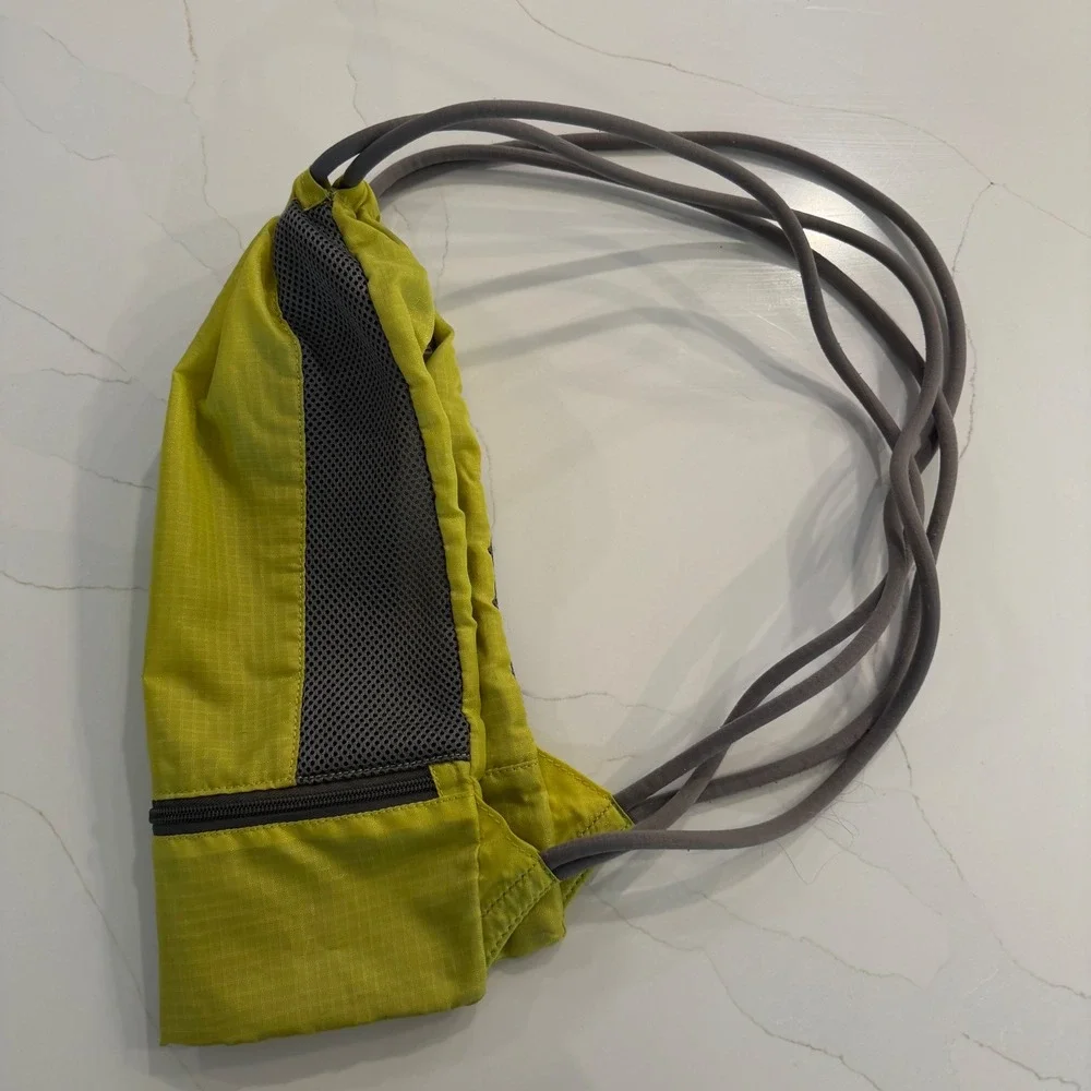 OGIO Lime Green Ripstop Drawstring Backpack Mesh Panels Cinch Sack Bag